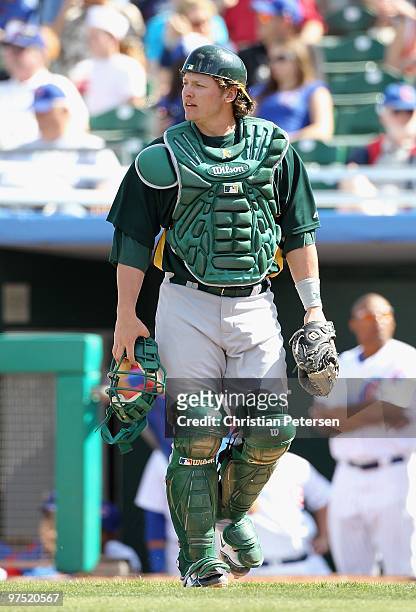 Catcher Josh Donaldson of the Oakland Athletics during the MLB spring  News Photo - Getty Images