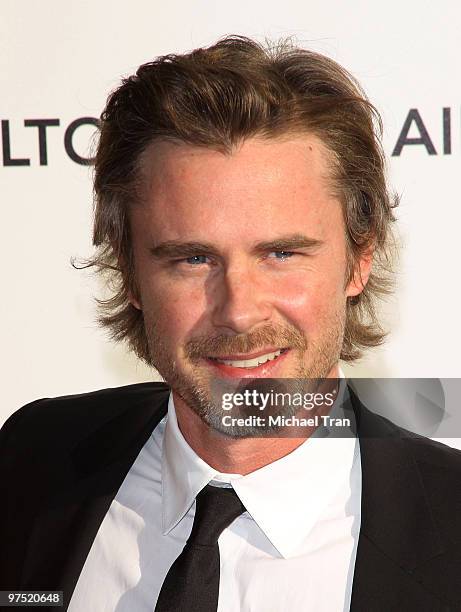 Sam Trammell arrives to the 18th Annual Elton John AIDS Foundation Academy Awards Viewing Party held at Pacific Design Center on March 7, 2010 in...