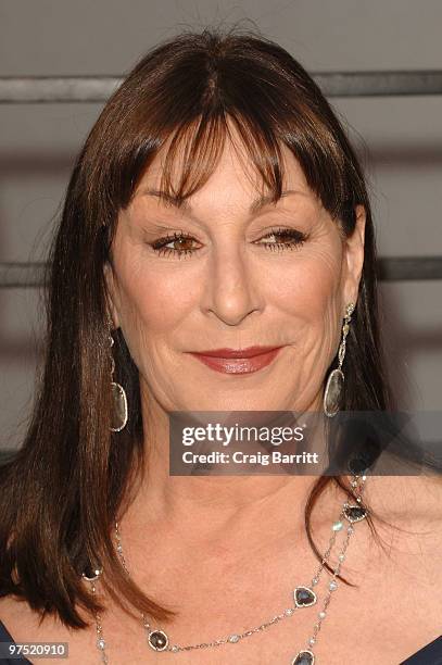 Actress Anjelica Huston arrives at the 2010 Vanity Fair Oscar Party hosted by Graydon Carter held at Sunset Tower on March 7, 2010 in West Hollywood,...