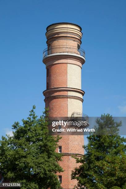 old lighthouse, travemuende, luebeck, schleswig-holstein, germany - travemuende stock pictures, royalty-free photos & images