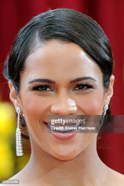 Actress Paula Patton arrives at the 82nd Annual Academy Awards held at Kodak Theatre on March 7, 2010 in Hollywood, California.