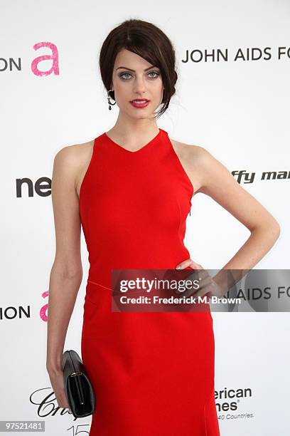 Actress Julia Voth arrives at the 18th annual Elton John AIDS Foundation Oscar Party held at Pacific Design Center on March 7, 2010 in West...