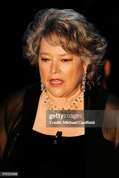 Presenter Kathy Bates onstage during the 82nd Annual Academy Awards held at Kodak Theatre on March 7, 2010 in Hollywood, California.