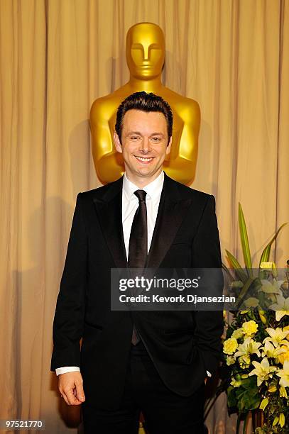 Actor Michael Sheen arrives backstage at the 82nd Annual Academy Awards held at Kodak Theatre on March 7, 2010 in Hollywood, California.