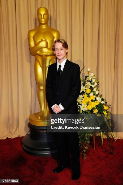 Actor Macaulay Culkin arrives backstage at the 82nd Annual Academy Awards held at Kodak Theatre on March 7, 2010 in Hollywood, California.