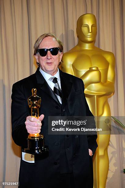 Musician T Bone Burnett arrives backstage at the 82nd Annual Academy Awards held at Kodak Theatre on March 7, 2010 in Hollywood, California.