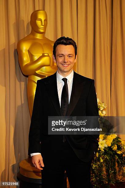 Actor Michael Sheen arrives backstage at the 82nd Annual Academy Awards held at Kodak Theatre on March 7, 2010 in Hollywood, California.