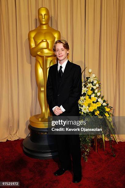 Actor Macaulay Culkin arrives backstage at the 82nd Annual Academy Awards held at Kodak Theatre on March 7, 2010 in Hollywood, California.