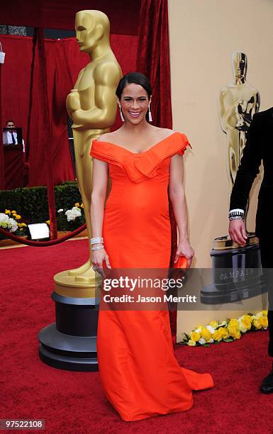 Actress Paula Patton arrives at the 82nd Annual Academy Awards held at Kodak Theatre on March 7, 2010 in Hollywood, California.