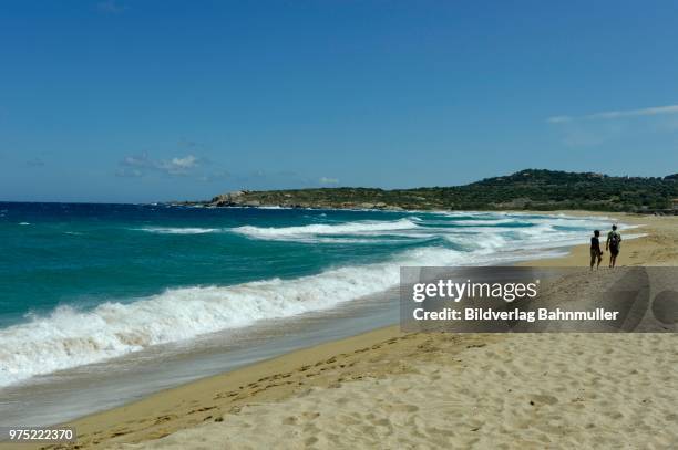 beach of algajola, haute-corse, balagne, north coast, corsica, france - balagne stock pictures, royalty-free photos & images