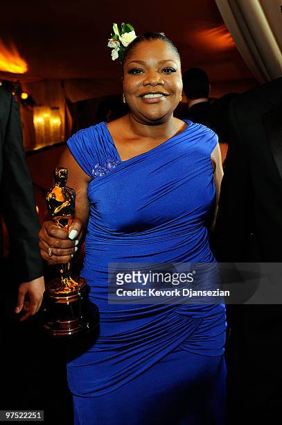 Actress Mo'Nique, winner of Best Supporting Actress award for "Precious: Based on the Novel 'Push' by Sapphire," attends the 82nd Annual Academy...