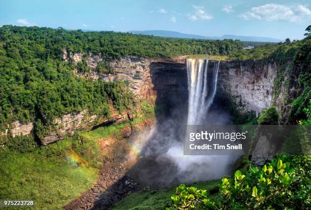 kaieteur falls, potaro-siparuni, guyana - guyana stock pictures, royalty-free photos & images