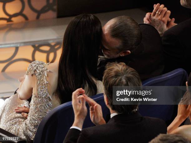 Actress Sandra Bullock, winner Best Actress award for "The Blind Side," and husband Jesse James during the 82nd Annual Academy Awards held at Kodak...