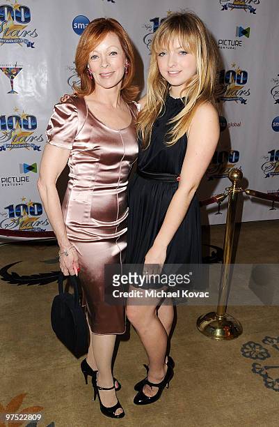 Actress Frances Fisher and daughter Francesca Fisher-Eastwood arrives at the 20th Annual Night Of 100 Stars Awards Gala at Beverly Hills Hotel on...