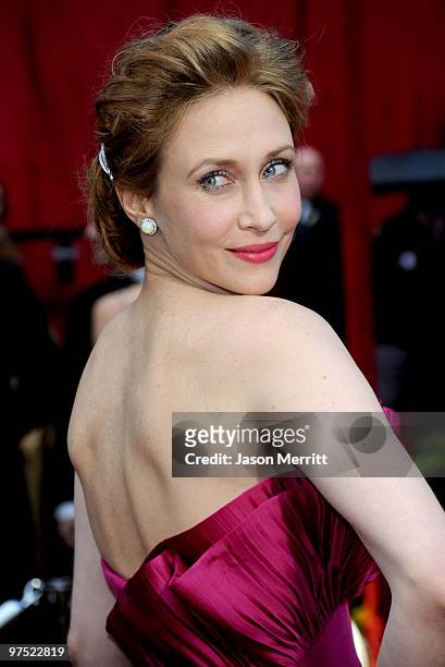 Actress Vera Farmiga arrives at the 82nd Annual Academy Awards held at Kodak Theatre on March 7, 2010 in Hollywood, California.