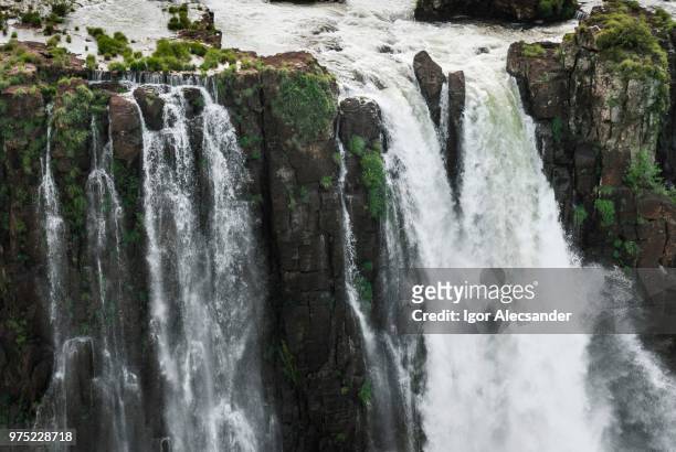 waterfalls, parque nacional do iguacu or iguazu national park, foz do iguacu, parana state, brazil - parana state stock-fotos und bilder