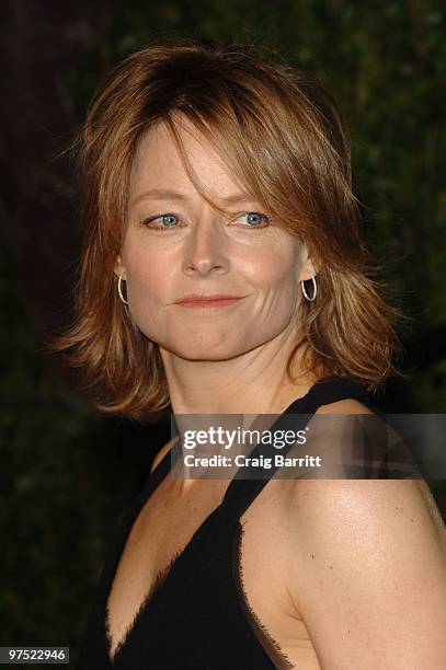 Jodie Foster arrives at the 2010 Vanity Fair Oscar Party hosted by Graydon Carter held at Sunset Tower on March 7, 2010 in West Hollywood, California.