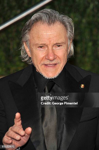 Actor Harvey Keitel arrives at the 2010 Vanity Fair Oscar Party hosted by Graydon Carter held at Sunset Tower on March 7, 2010 in West Hollywood,...