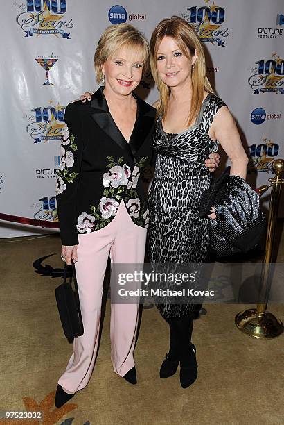 Actress Florence Henderson and daughter Barbara Chase arrive at the 20th Annual Night Of 100 Stars Awards Gala at Beverly Hills Hotel on March 7,...