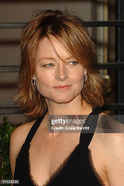 Actress Jodie Foster arrives at the 2010 Vanity Fair Oscar Party hosted by Graydon Carter held at Sunset Tower on March 7, 2010 in West Hollywood,...