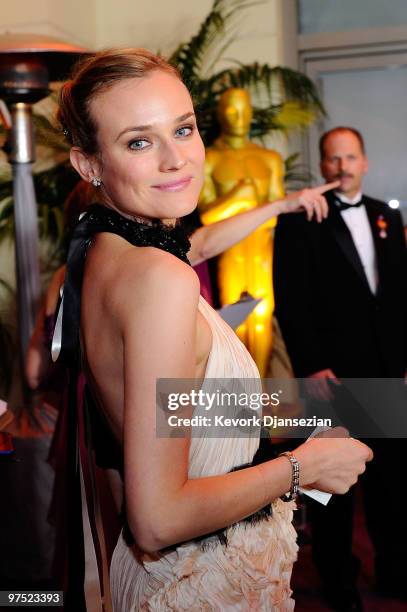 Actress Diane Kruger attends the 82nd Annual Academy Awards Governor's Ball held at Kodak Theatre on March 7, 2010 in Hollywood, California.