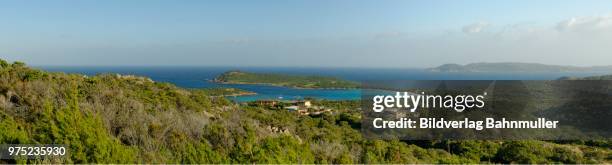 turquoise water in the bay of rondinara, corsica, france - rondinara stock pictures, royalty-free photos & images