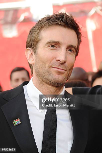 Actor Sharlto Copley arrives at the 82nd Annual Academy Awards held at Kodak Theatre on March 7, 2010 in Hollywood, California.