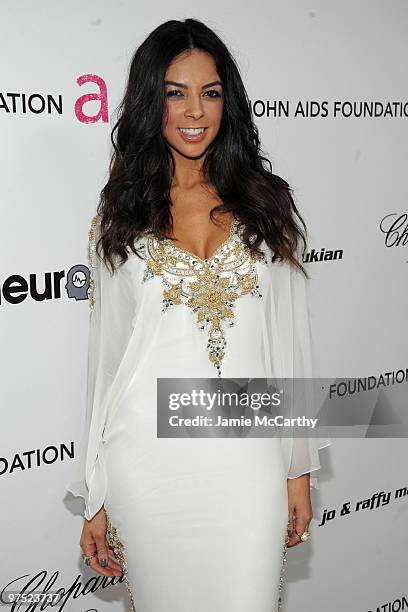 Terri Seymour arrives at the 18th Annual Elton John AIDS Foundation Oscar party held at Pacific Design Center on March 7, 2010 in West Hollywood,...