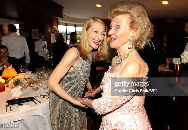 Actress Patricia Clarkson and Barbara Davis attend the 2010 Vanity Fair Oscar Party hosted by Graydon Carter at the Sunset Tower Hotel on March 7,...