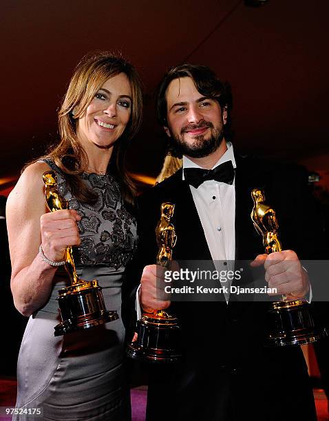 Director Kathryn Bigelow, winner of Best Director award for "The Hurt Locker," and screenwriter Mark Boal, winner of Best Original Screenplay award...