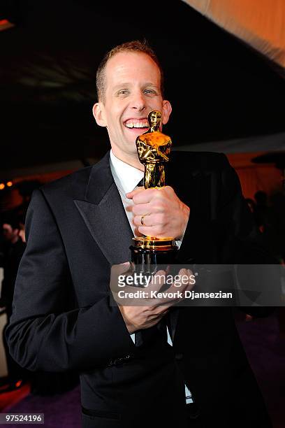 Director Pete Docter, winner of Best Animated Feature award for "Up," attends the 82nd Annual Academy Awards Governor's Ball held at Kodak Theatre on...