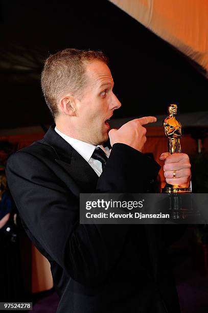 Director Pete Docter, winner of Best Animated Feature award for "Up," attends the 82nd Annual Academy Awards Governor's Ball held at Kodak Theatre on...