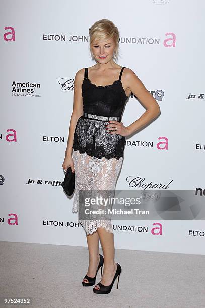 Malin Akerman arrives to the 18th Annual Elton John AIDS Foundation Academy Awards Viewing Party held at Pacific Design Center on March 7, 2010 in...