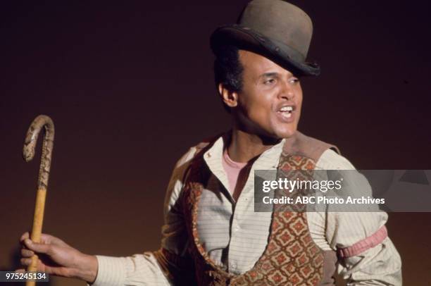 Harry Belafonte performing on 'The Julie Andrews Hour'.