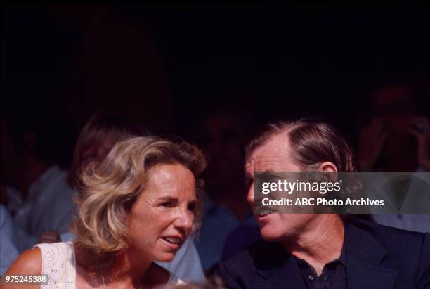 Forest Hills, NY Ethel Kennedy, Ted Kennedy appearing at the Robert F Kennedy Tennis Tournament.