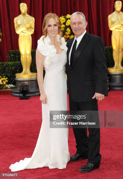 Producers Sarah Siegel-Magness and Gary Magness arrive at the 82nd Annual Academy Awards held at Kodak Theatre on March 7, 2010 in Hollywood,...