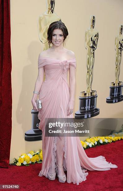 Actress Anna Kendrick arrives at the 82nd Annual Academy Awards held at Kodak Theatre on March 7, 2010 in Hollywood, California.