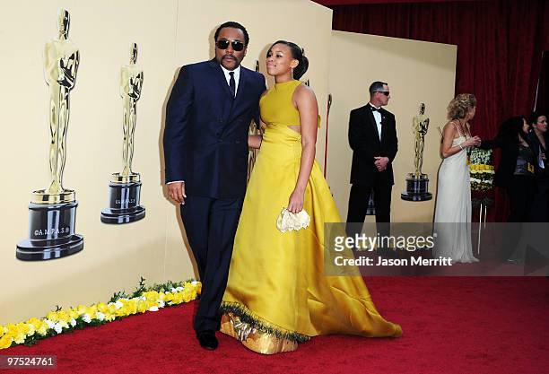 Director Lee Daniels and daughter Clara arrives at the 82nd Annual Academy Awards held at Kodak Theatre on March 7, 2010 in Hollywood, California.