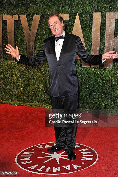 Actor Eric Idle arrives at the 2010 Vanity Fair Oscar Party hosted by Graydon Carter held at Sunset Tower on March 7, 2010 in West Hollywood,...