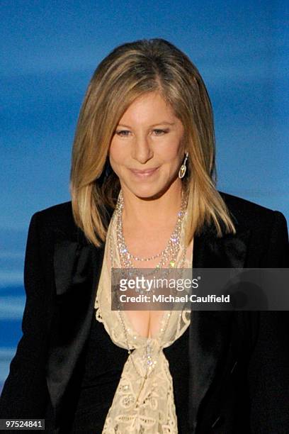 Presenter Bargara Streisand onstage during the 82nd Annual Academy Awards held at Kodak Theatre on March 7, 2010 in Hollywood, California.
