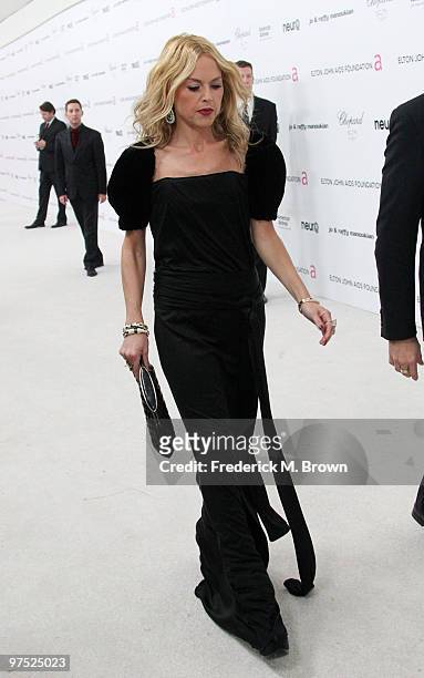 Stylist Rachel Zoe arrives at the 18th annual Elton John AIDS Foundation's Oscar Viewing Party held at the Pacific Design Center on March 7, 2010 in...
