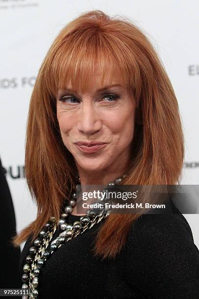 Actress Kathy Griffin arrives at the 18th annual Elton John AIDS Foundation Oscar Party held at Pacific Design Center on March 7, 2010 in West...