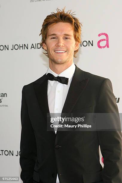 Actor Ryan Kwanten arrives at the 18th annual Elton John AIDS Foundation Oscar Party held at Pacific Design Center on March 7, 2010 in West...