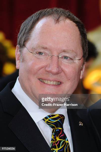 Producer John Lasseter arrives at the 82nd Annual Academy Awards held at Kodak Theatre on March 7, 2010 in Hollywood, California.