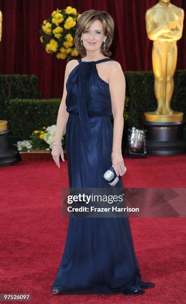 Co-chair, Disney Media Networks and president, Disney/ABC Television Group Anne Sweeney arrives at the 82nd Annual Academy Awards held at Kodak...