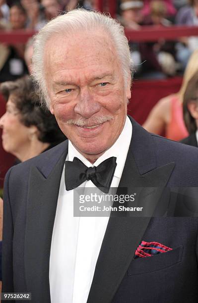Actor Christopher Plummer arrives at the 82nd Annual Academy Awards held at Kodak Theatre on March 7, 2010 in Hollywood, California.