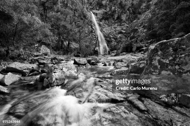 cascata piscina irgas, villacidro, italy. - piscina stock pictures, royalty-free photos & images