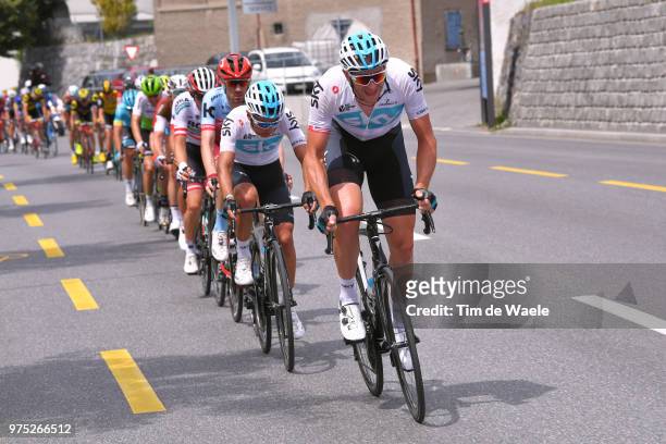 Ian Stannard of Great Britain and Team Sky / Sebastian Henao Gomez of Colombia and Team Sky / during the 82nd Tour of Switzerland 2018, Stage 7 a...