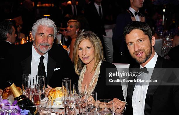 Actress/singer Barbra Streisand and actor Gerard Butler attend the 82nd Annual Academy Awards Governor's Ball held at Kodak Theatre on March 7, 2010...