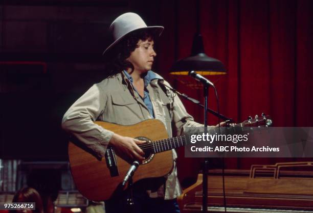 Arlo Guthrie performing in 'Rich Man, Poor Man - Book II'.